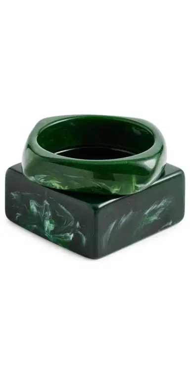 Shashi Jacques Verde Bangle Set Verde One Size | Thumbnail 1