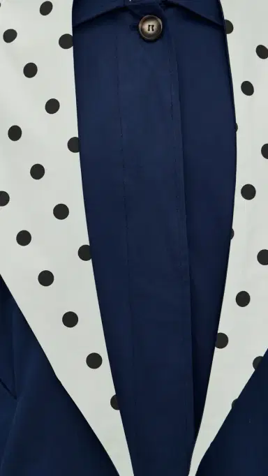 Lisa Says Gah Olson Trench Coat Mint Chip Dot | Thumbnail 6