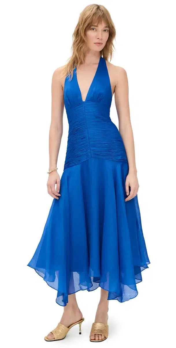 Lirielle Halter Dress Cobalt
