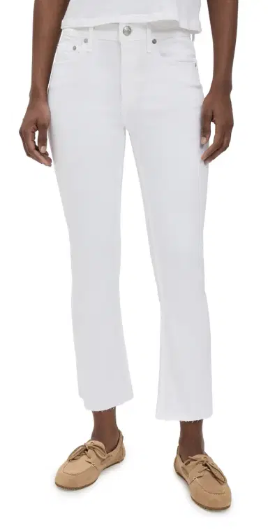 rag & bone Flexi Peyton Mid Rise Ankle Bootcut Jeans Optic | Thumbnail 1 rag & bone Flexi Peyton Mid Rise Ankle Bootcut Jeans Optic | Thumbnail 1