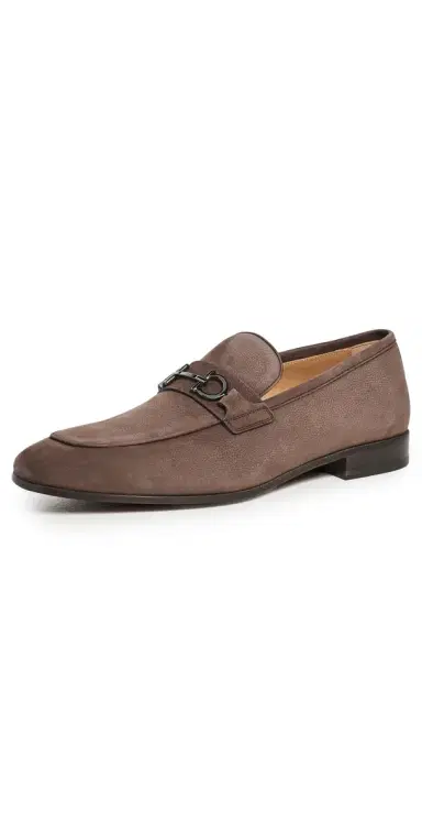 Ferragamo Balty Nubuck Loafers | Thumbnail 1 Ferragamo Balty Nubuck Loafers | Thumbnail 1