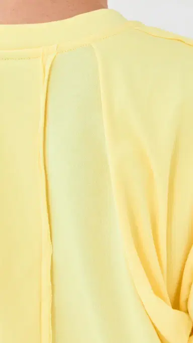 Meryll Rogge Draped T-Shirt Pale Yellow | Thumbnail 6