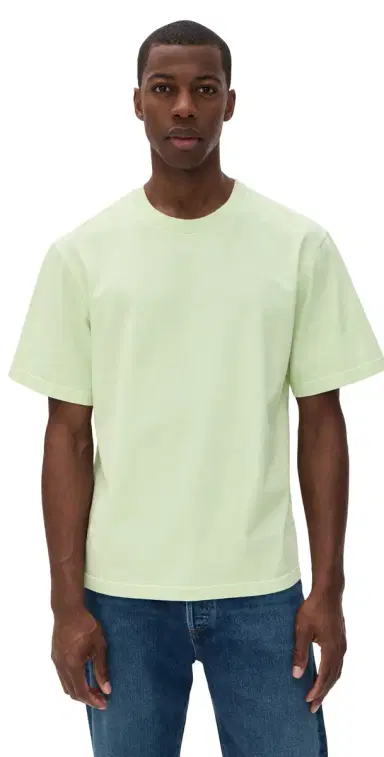 AGOLDE Asha Mock Neck Tee int Cream | Thumbnail 1 AGOLDE Asha Mock Neck Tee int Cream | Thumbnail 1