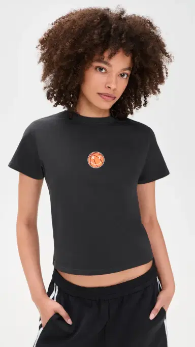 New York or Nowhere Knicks Mascot Baby Tee Black | Thumbnail 2
