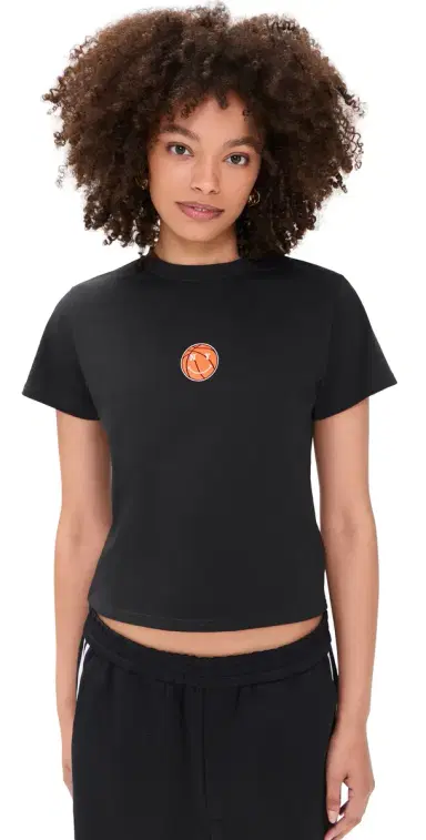 New York or Nowhere Knicks Mascot Baby Tee Black | Thumbnail 1