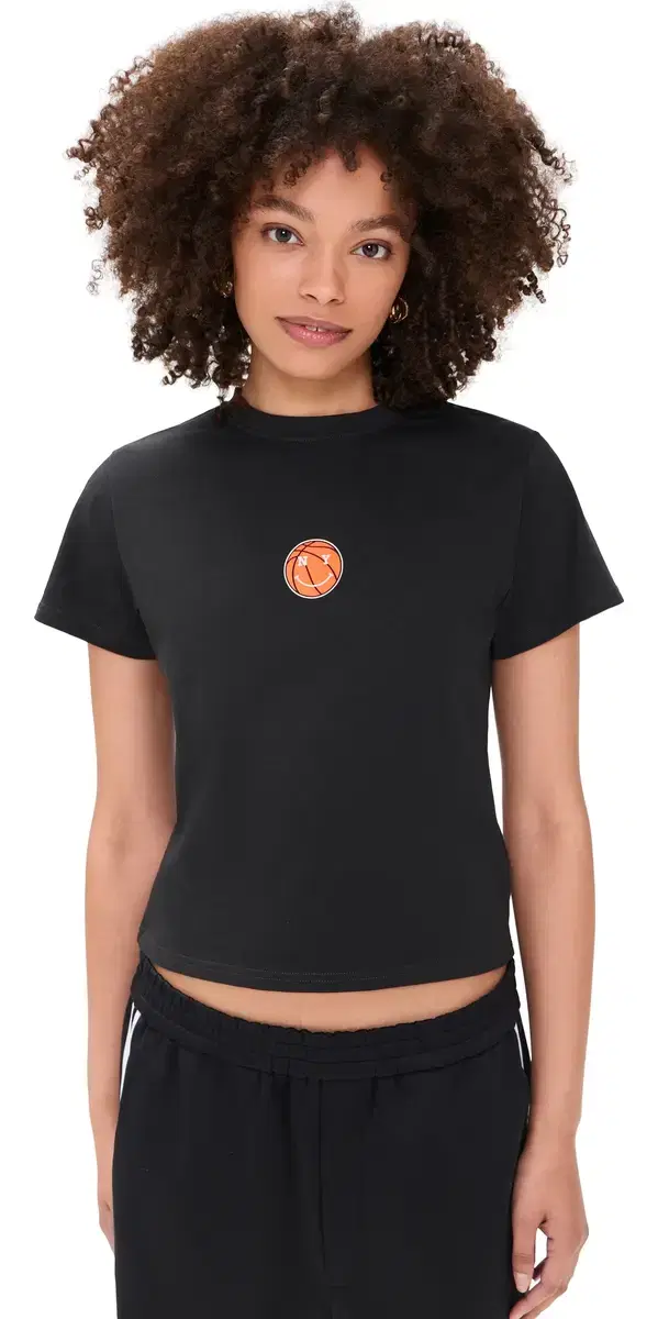 Knicks Mascot Baby Tee Black