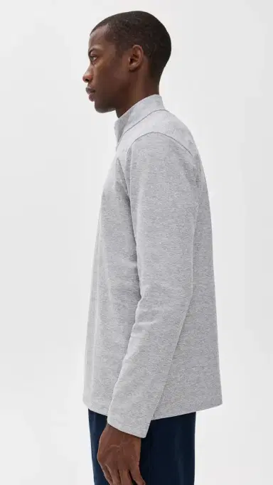 Beyond Yoga Spacedye Terrain Mens Quarter Zip Pullover ilver Mist | Thumbnail 4
