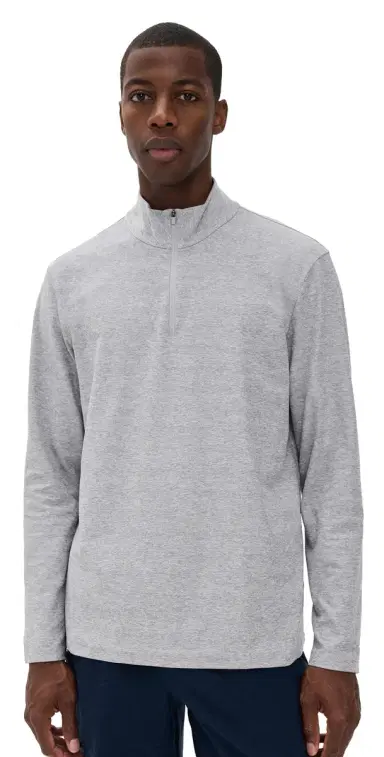 Beyond Yoga Spacedye Terrain Mens Quarter Zip Pullover ilver Mist | Thumbnail 1