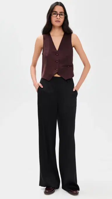 LE BOP Simone Satin Vest Mahogany 2 | Thumbnail 5 LE BOP Simone Satin Vest Mahogany 2 | Thumbnail 5