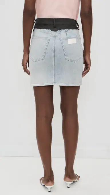 MM6 MAISON MARGIELA Mini Denim Skirt Light Blue 40 | Thumbnail 3