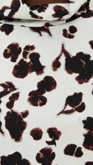 Proenza Schouler White Label Printed Soft Twill Ansel Top Aqua Floral | Thumbnail 6