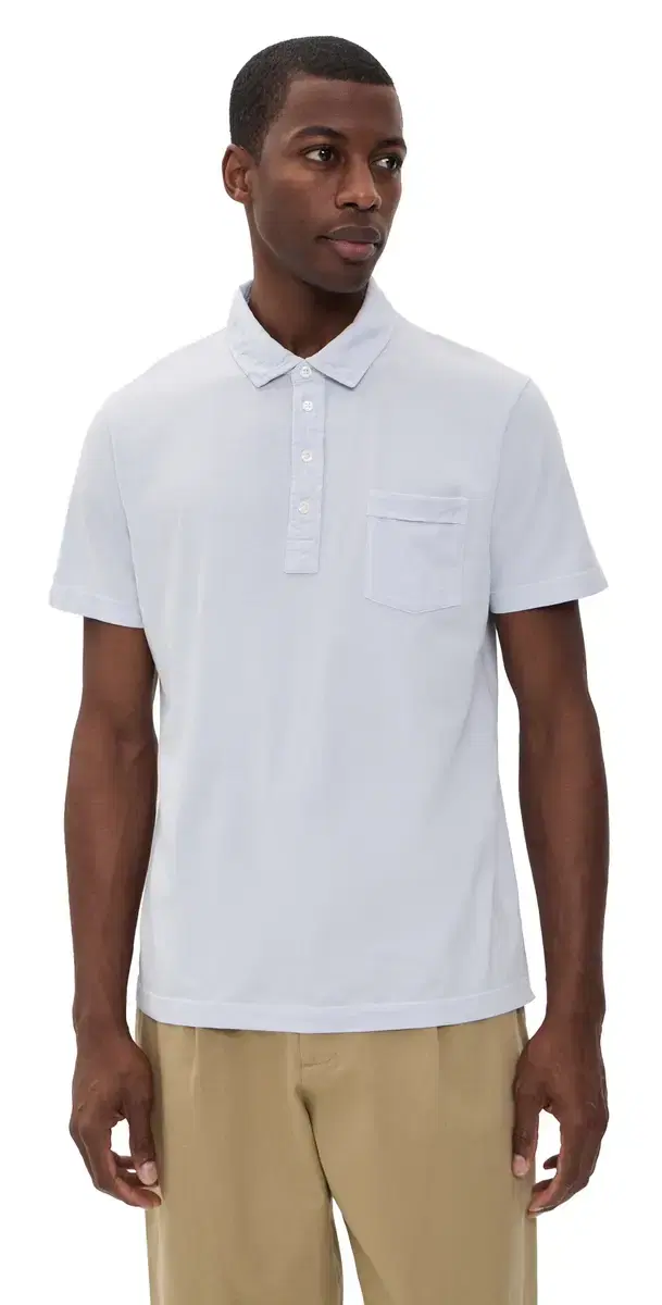 Billy Reid Pensacola Polo Dew Blue