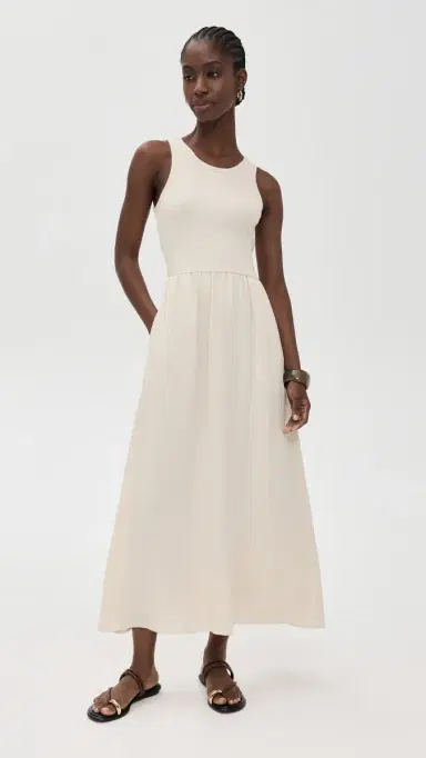 Z Supply Charlotte Midi Dress Crystal | Thumbnail 2