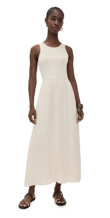 Z Supply Charlotte Midi Dress Crystal | Thumbnail 1