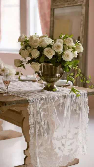 LoveShackFancy Victorian Table Runner White One Size | Thumbnail 6 LoveShackFancy Victorian Table Runner White One Size | Thumbnail 6