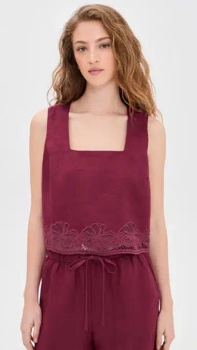 RAILS Akira Tank Berry Hibiscus Embroidery | Thumbnail 2
