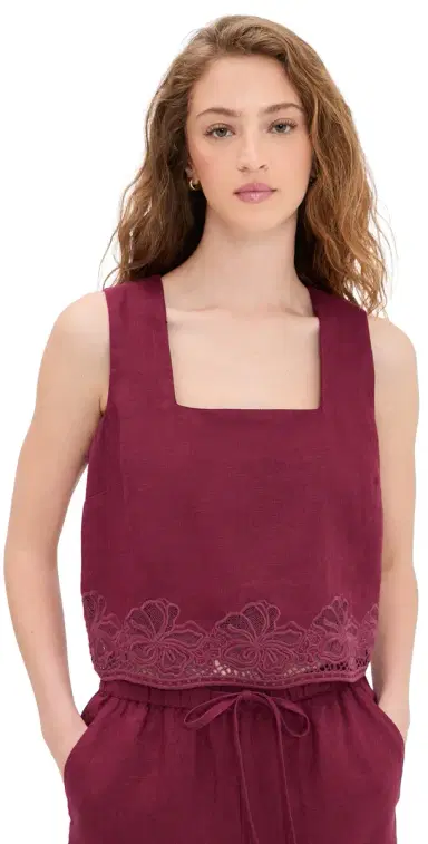 RAILS Akira Tank Berry Hibiscus Embroidery | Thumbnail 1