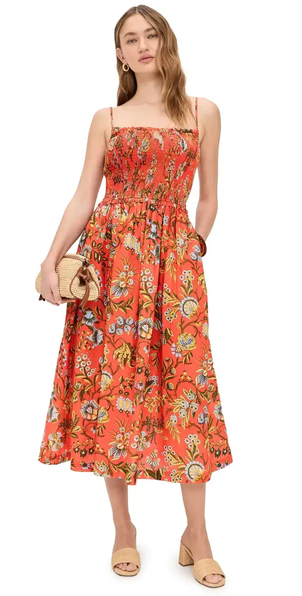 Carmen Dress Clover Orange
