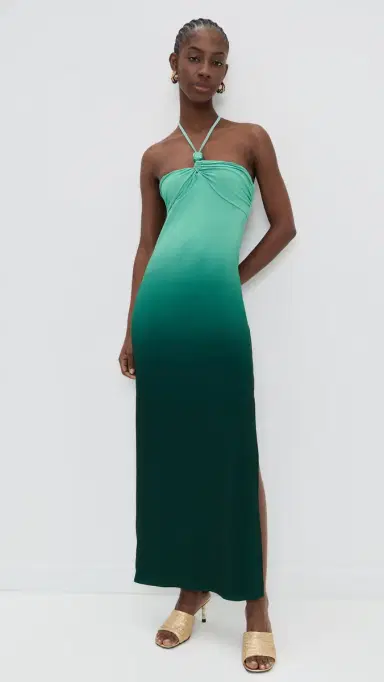 BAOBAB Bari Maxi Dress Green agoon | Thumbnail 2