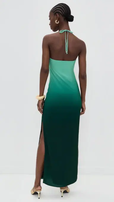 BAOBAB Bari Maxi Dress Green agoon | Thumbnail 3