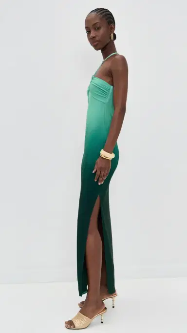 BAOBAB Bari Maxi Dress Green agoon | Thumbnail 4