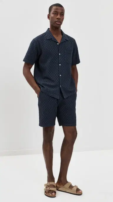 UNIVERSAL WORKS Simple Shorts 9 Navy | Thumbnail 5 UNIVERSAL WORKS Simple Shorts 9 Navy | Thumbnail 5