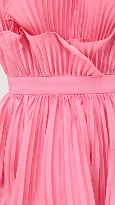 Amur Judah Scallop Pleated Dress Calla Lily 2 | Thumbnail 6