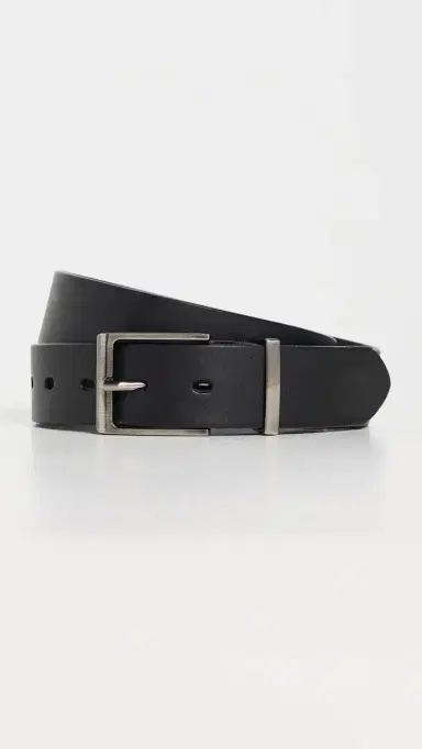 Les Deux Walker Leather Belt Black/Black | Thumbnail 2 Les Deux Walker Leather Belt Black/Black | Thumbnail 2