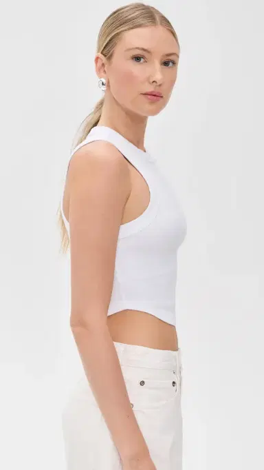 Vitamin A Daybreak Essential Crop Tank White | Thumbnail 4 Vitamin A Daybreak Essential Crop Tank White | Thumbnail 4
