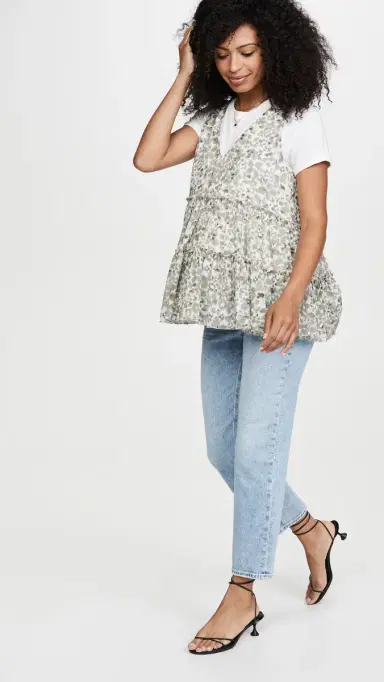 PAIGE Noella Straight Maternity Jeans Liza 29 | Thumbnail 5