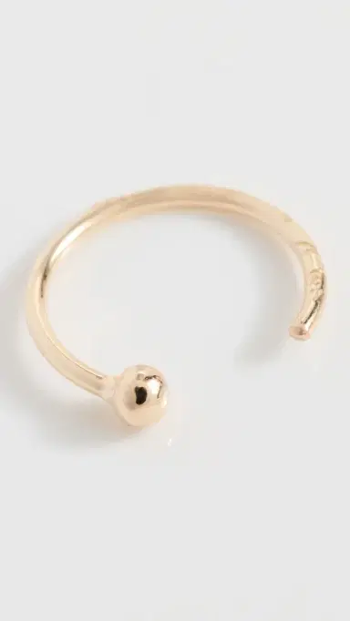 Zoë Chicco 14k Gold Ball Huggie Hoop Single Earring Yellow Gold One Size | Thumbnail 4 Zoë Chicco 14k Gold Ball Huggie Hoop Single Earring Yellow Gold One Size | Thumbnail 4