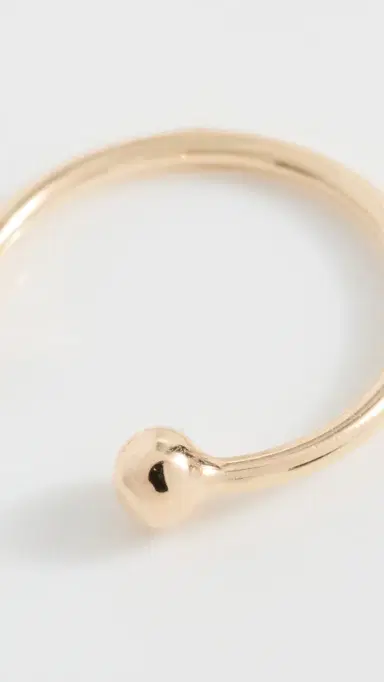 Zoë Chicco 14k Gold Ball Huggie Hoop Single Earring Yellow Gold One Size | Thumbnail 5 Zoë Chicco 14k Gold Ball Huggie Hoop Single Earring Yellow Gold One Size | Thumbnail 5