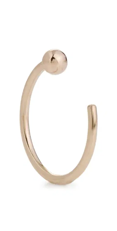 Zoë Chicco 14k Gold Ball Huggie Hoop Single Earring Yellow Gold One Size | Thumbnail 1 Zoë Chicco 14k Gold Ball Huggie Hoop Single Earring Yellow Gold One Size | Thumbnail 1