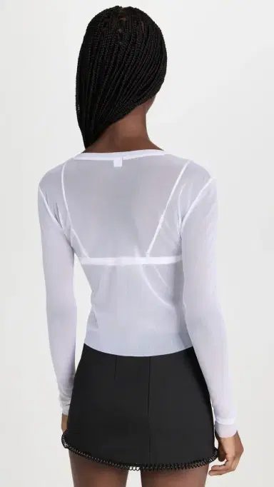 Only Hearts Tulle Cardigan White P/S | Thumbnail 3