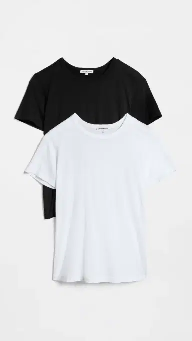 COTTON CITIZEN Standard Tee 2 Pack Black/White | Thumbnail 2