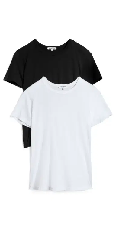 COTTON CITIZEN Standard Tee 2 Pack Black/White | Thumbnail 1