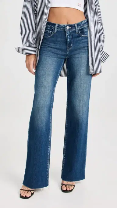 L'Agence Scottie Wide Leg Jeans Hasting 29 | Thumbnail 2