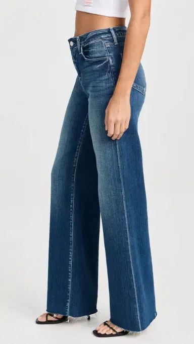 L'Agence Scottie Wide Leg Jeans Hasting 29 | Thumbnail 4