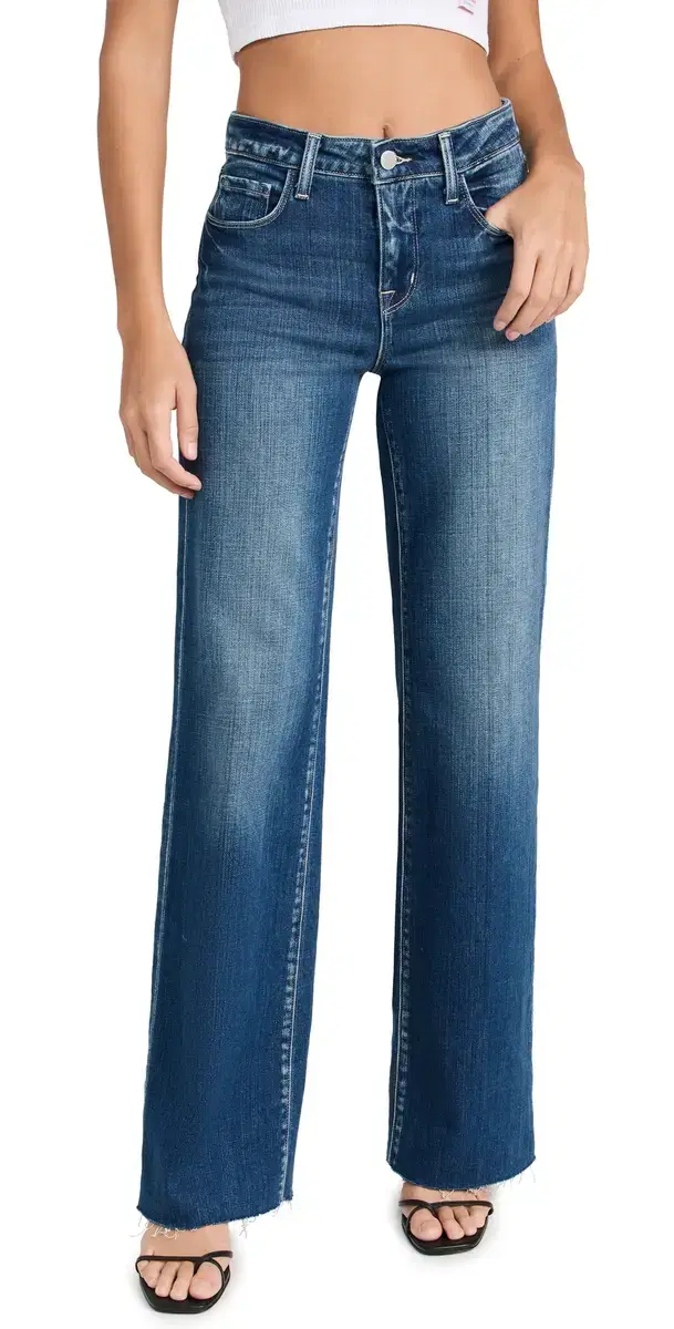 Scottie High Rise Wide Leg Jeans Hasting