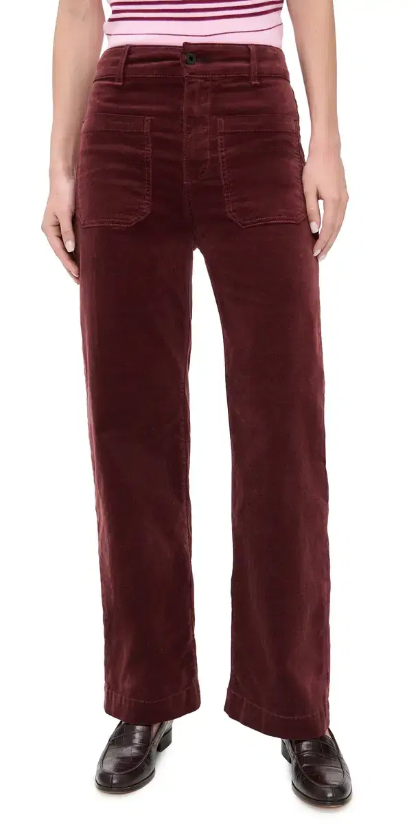 ASKK NY Sailor Velvet Pants Black Cherry