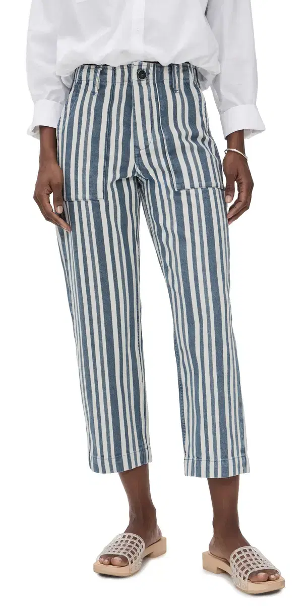 Secular Alex Utility Pants Fisherman Blue Stripe