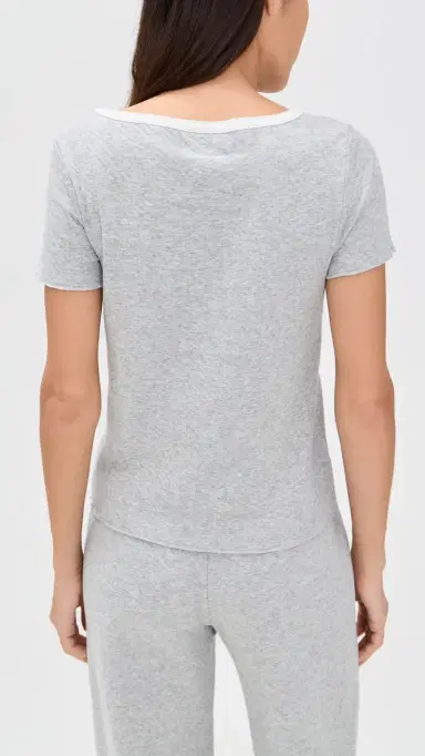 Cozyland by Morgan Lane Baby Jean Tee Heather Grey L | Thumbnail 3 Cozyland by Morgan Lane Baby Jean Tee Heather Grey L | Thumbnail 3
