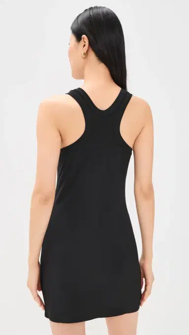 Norma Kamali Racer Tee Mini Dress Black | Thumbnail 3 Norma Kamali Racer Tee Mini Dress Black | Thumbnail 3