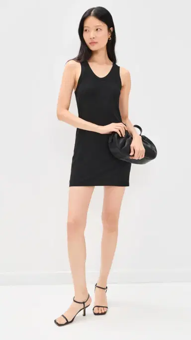 Norma Kamali Racer Tee Mini Dress Black | Thumbnail 5 Norma Kamali Racer Tee Mini Dress Black | Thumbnail 5
