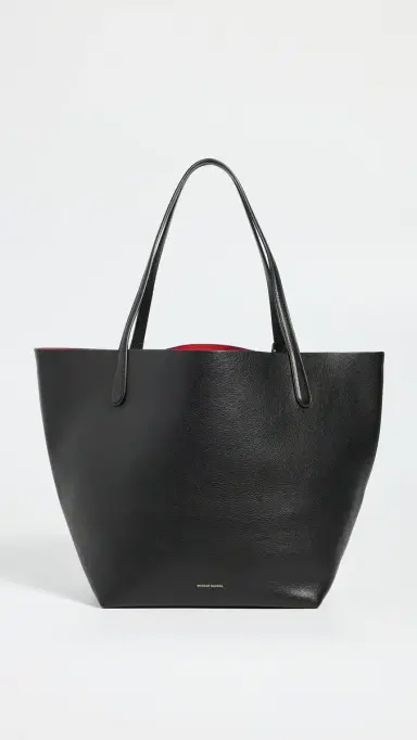 MANSUR GAVRIEL Everyday Soft Tote Black/Flamma One Size | Thumbnail 2
