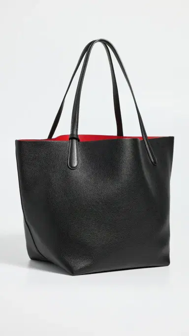 MANSUR GAVRIEL Everyday Soft Tote Black/Flamma One Size | Thumbnail 4
