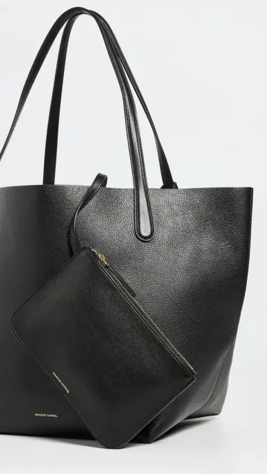 MANSUR GAVRIEL Everyday Soft Tote Black/Flamma One Size | Thumbnail 5