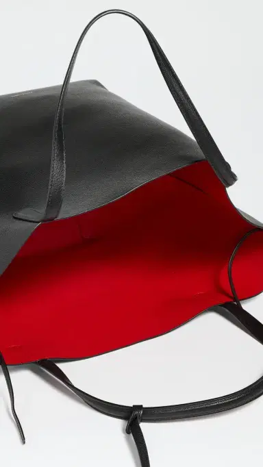 MANSUR GAVRIEL Everyday Soft Tote Black/Flamma One Size | Thumbnail 6