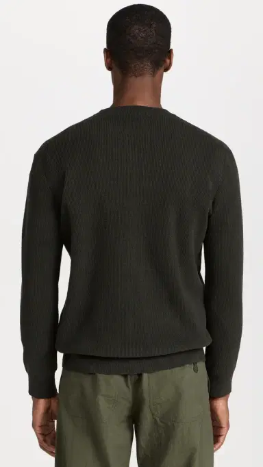 NN07 Danny Lightweight Sweater Dark Army | Thumbnail 3