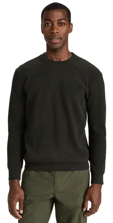 NN07 Danny Lightweight Sweater Dark Army | Thumbnail 1
